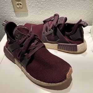 adidas NMD R1 Women's Sneakers in Burgundy and Cream